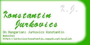 konstantin jurkovics business card